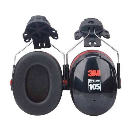 

3M H10P3E Noise-proof Earmuffs NRR 27dB Noise Reduction Ear Muffs Hanging Helmet Earmuffs Hearing Protection for Industrial Use, 1 Pair, One size