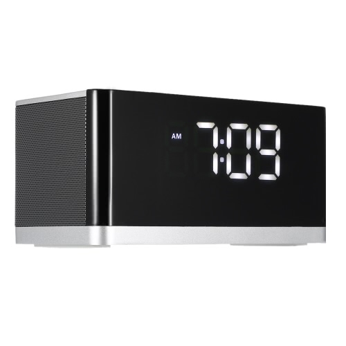 

МУСКУСНЫЙ DY 27 Mini HiFi динамик BT двойной ораторов стерео с Mic FM будильник Hands-free TF карты AUX светодиодный дисплей для iPhone 6s 6 Samsung LG Ноутбук планшетный других BT-устройств
