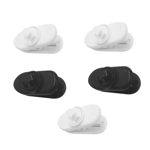 

5 PCS Black White Clamps Earphone Cable Clamp Collar Clip for Headphones Headset Earphone Accessories MP3 MP4