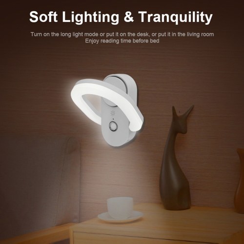 

PIR Motion Sensor Night Lamp Anion Air Purifier Wall Light with Aroma Pieces Motion Activated Closet LED Lights Rechargeable Battery White Light