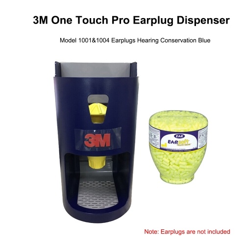

3M One Touch Pro Earplug Dispenser for Model 1001&1004 Earplugs Hearing Conservation Blue