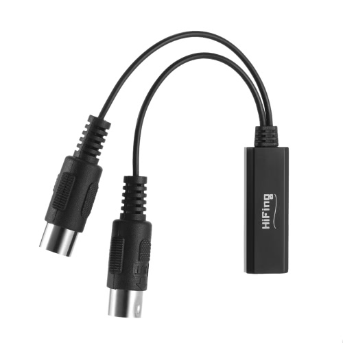 HiFing Беспроводная связь BT MIDI-адаптер BT 4.0 5-контактный DIN MIDI-адаптер