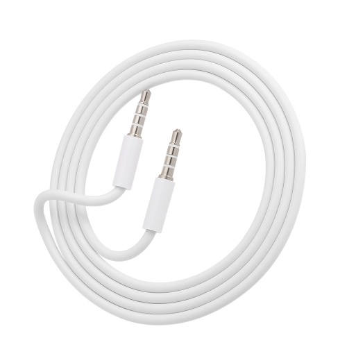 3.5mm Jack câble Audio auxiliaire mâle à mâle stéréo rallonge Audio, blanc