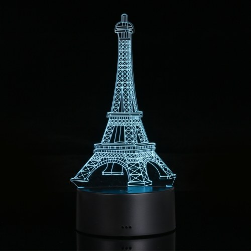 3D Visual Illusion Lamp Transparent Acrylic Night Light Built-in Battery