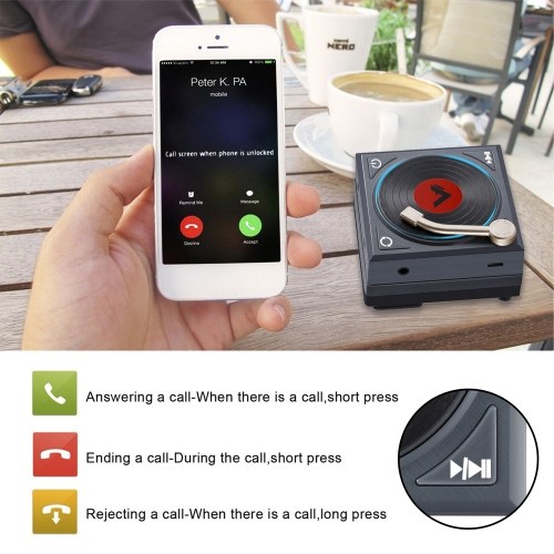 

Mini Wireless Bluetooth Speaker Portable Retro Loudspeaker Bluetooth 5.0 Soundbox AUX IN for Smart Phone Tablet PC