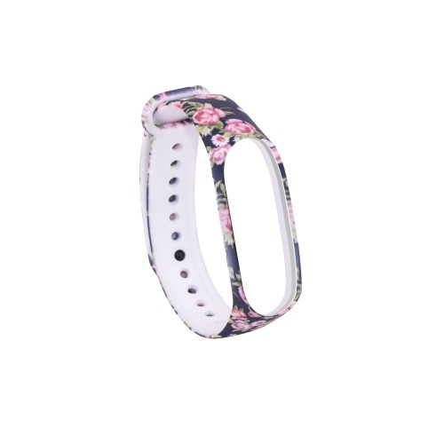 

Fashion Adjustable Printed Wristband for Mi Band 3 and Band 4 Unisex Silicone Strap Wrist Strap Multi-pattern Optional