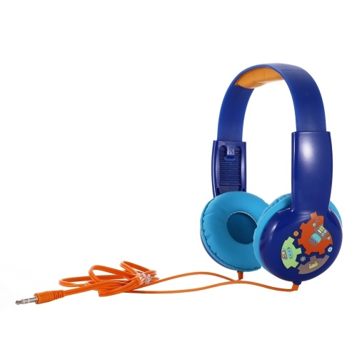 Casque filaire KID101 Casque pour enfants sur l'oreille avec prise audio 3,5 mm et volume Casque portable pour enfants mignons d'apprentissage compatible avec les téléphones portables Ordinateur Tablette MP3 / 4 Pad