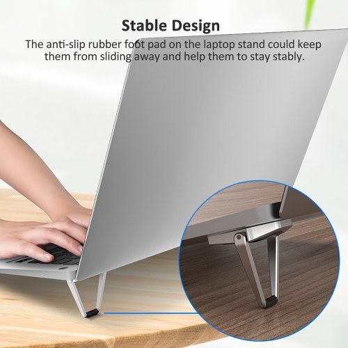 

Foldable Laptop Stand Portable Notebook Support Desktop Tablet PC Bracket Universal Zinc Alloy Laptop Cooling Stand Holder