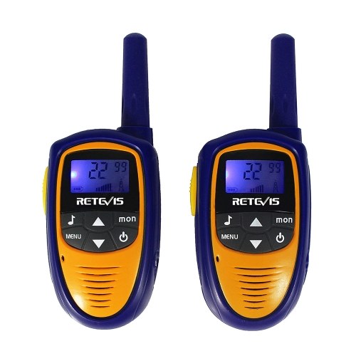 

2PCS Retevis RT31 Children Radio Set Civilian Handheld Intercom 8 Channels UHF Kids License-free Walkie Talkie LCD Display VOX PTT