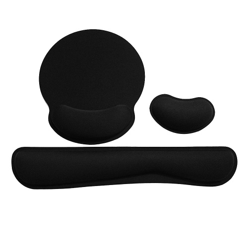 

Memory Foam Keyboard Wrist Rest Pad Mouse Pad with Wrist Rest Support Wrist Support For Office/Home Comfortable Lightweight For Easy Typing Pain Relief