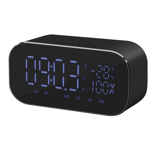 YAYUSI Wireless BT Speaker Stereo Subwoofer w/Large Mirror Display Screen Alarm Clock Support FM TF U Disk AUX IN Music Play w/Mic
YAYUSI Wireless BT Speaker Stereo Subwoofer w/Large Mirror Display Screen Alarm Clock Support FM TF U Disk AUX IN Music Play w/Mic
