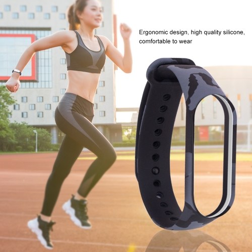 

Модный регулируемый браслет с принтом для Mi Band 3 и Band 4 Унисекс Силиконовый ремешок на запястье Multi-pattern Дополнительно