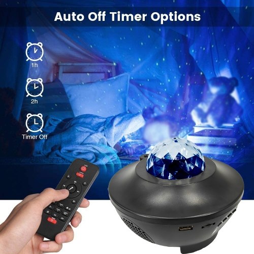 

LED Starry Night Light Projector Light 2 In 1 BT Speaker Light 10 Lighting Colors Mode Home Household Bedroom Living Room Party Birthday Gift Ceiling Star Lights Ambient Lamp 3 Level Dimming Timing Function