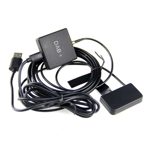 DAB 004 DAB Box Digital Radio Antenna Tuner FM Transmission USB Powered for Car Radio Android 5.1 and Above (Only for Countries that have DAB Signal) 