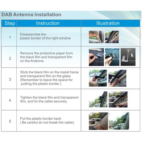 DAB 004 DAB Box Digital Radio Antenna Tuner FM Transmission USB Powered for Car Radio Android 5.1 and Above (Only for Countries that have DAB Signal) 
