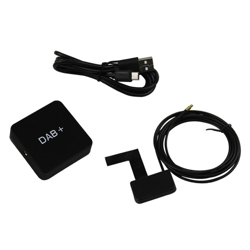 DAB 004 DAB Box Digital Radio Antenna Tuner FM Transmission USB Powered for Car Radio Android 5.1 and Above (Only for Countries that have DAB Signal) 