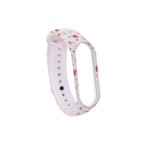 

Модный регулируемый браслет с принтом для Mi Band 3 и Band 4 Унисекс Силиконовый ремешок на запястье Multi-pattern Дополнительно