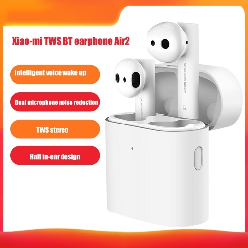 Xiao-mi TWS BT fone de ouvido Air2 Sports fone de ouvido voz inteligente despertar redução de ruído de microfone duplo