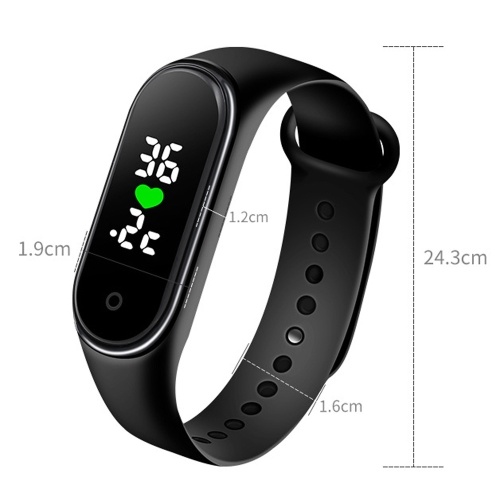 

M5 Smart Band Body Temperature Monitor Smart Bracelet Watch Time Display Sport Smartwatch IP67 Waterproof
