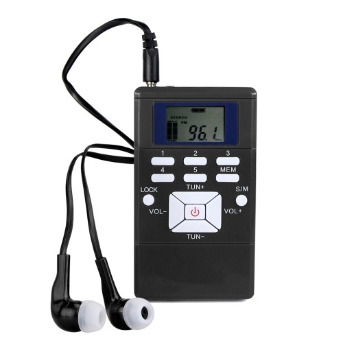 

Mini Portable DSP Stereo FM Radio with Earphone Lanyard
