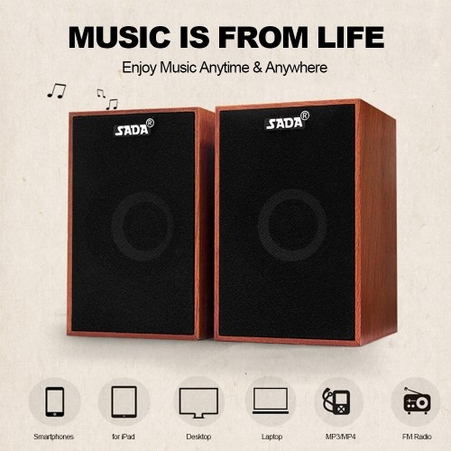 

SADA V-160 USB Wired Wooden Combination Speakers