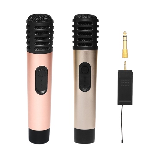 T9 2 PCS Wireless Karaoke Microphone BT 4.2 with U Band Receiver