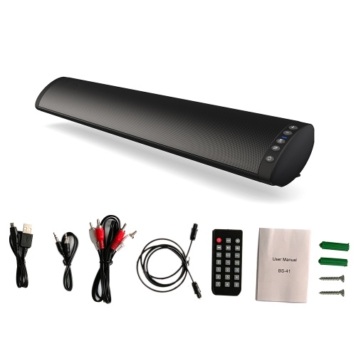 BS-41 TV Soundbar BT Speaker FM Radio Home Theater System Portable Wireless Music Boombox