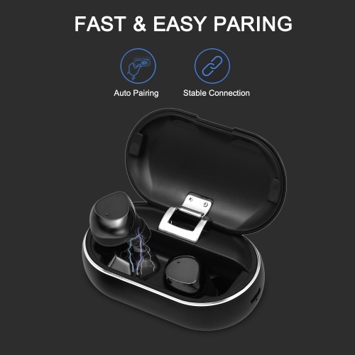 

X26 Bluetooth 5.0 TWS Earbuds True Wireless Headphones IPX5 Waterproof Touch Control In-ear Stereo Earphones Sports Headset with Dual Mic Charging Case