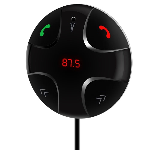 

Car Use Bluetooth FM Transmitter Wireless Stereo Bluetooth 3.0 FM Transmission Audio Music Box Hands-free w/ Mic TF Card Slot for