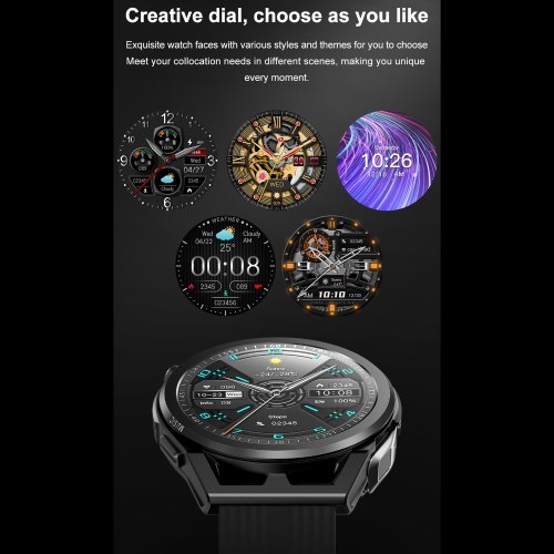 Smart Watch & True Wireless BT 5.0 Headphones 2-in-1 ENC Noise Cancelling Earphones Fitness Tracker Smartwatch 4GB Memory MP3 Music Playback 1.53-inch Color Screen Monitoring Blood Oxygen Heart Rate Sleep NFC One-touch Access 
