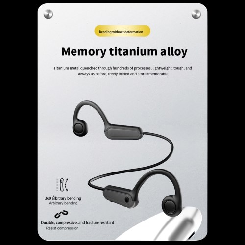 Wireless Sports Running B8 Bone Conduction BT Headphones No In-Ear Ultra Long Standby 