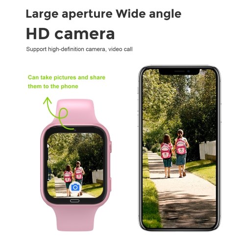 LT34 1.83`` IPS Touch Screen 4G Network Smartwatch with Two-Way Calling Location Tracking Voice Chat Pedometer Electronic Fence History Record Tracking Alarm Clock Watch Finder Video Calling 240x280 Pixels