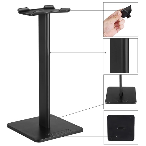Uso di NewBee Universal cuffia titolare Portable Headset Stand TPU materiale auricolare Display Rack Nero Home Exhibition Center Store.