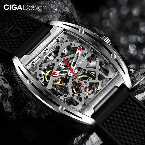 

Xiaomi youpin CIGA Design Z Series Automatic Mechanical Watch Self-wind Wrist Watches 3ATM Waterproof Business Men Wristwatches Stainless Steel Case Silicone Strap
