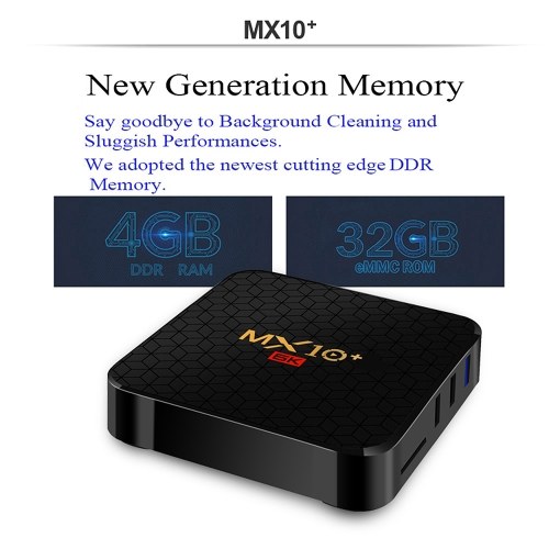 

MX10 Plus Android 9.0 Smart TV Box Allwinner H6 UHD 4K Media Player