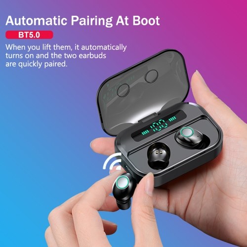 

Bluetooth 5.0 TWS Earbuds IPX7 Waterproof Headphones