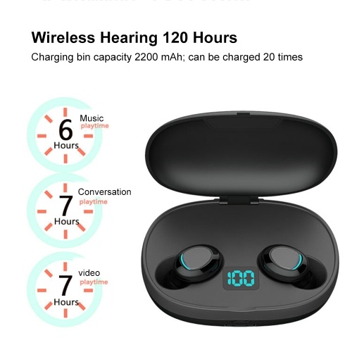 

True Wireless Headphones Bluetooth 5.0+EDR TWS Earbuds