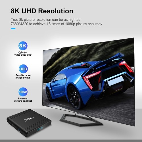 

X96 Air Smart TV Box Android 9.0 8K Декодирование видео Amlogic S905X3 4 ГБ / 64 ГБ