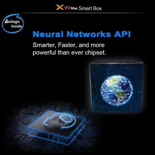

X99 Max Smart Android 9.0 TV Box UHD 4K Media Player