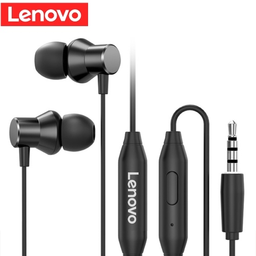 Lenovo HF130 fones de ouvido fone de ouvido com fio fone de ouvido jack de 3,5 mm para smartphone mp3