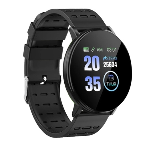 

119Plus Intelligent Watch IP67 Waterproof Heart Rate Bracelet Sports Band (Black)