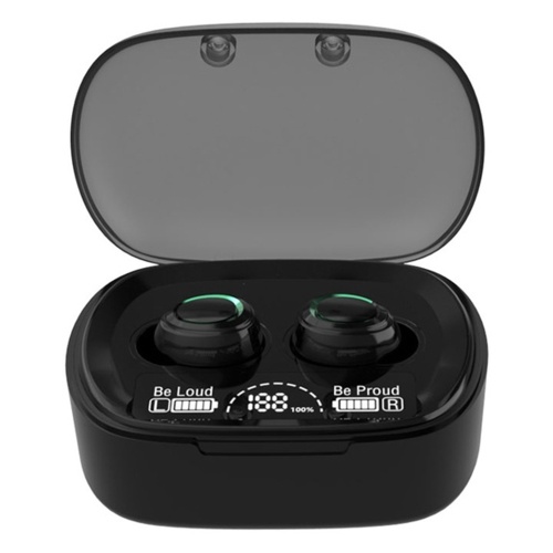 MD06 BT5.1 Wireless Earphones Auto Pairing Shock Bass Noise Reduction IPX3 Waterproof Digital Display