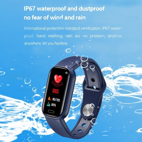 

0.96in Intelligent Watches Heart Rate Monitoring Watch Sports Watches BT Wristband Waterproof Smartwatch