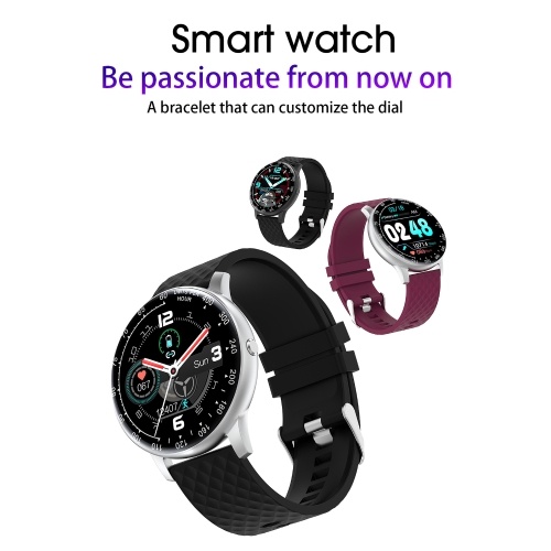 

1.28'' TFT LCD Screen Smartwatch Fitness Tracker IP68 Waterproof with Heart Rate & Sleep Monitor