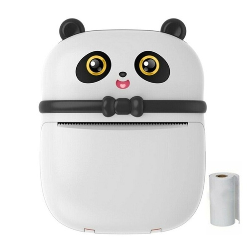 

Portable Thermal Printer Panda-shaped Mini Pocket Wireless BT Label Photo Printers Fast Printing For Photo Album DIY Home Office Use