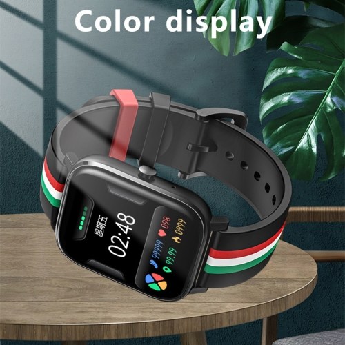 

MT2 Smart Watch Fitness Tracker Smart Bracelet Sport Band Music Control App Message Reminder BT Call Heart Rate Blood Pressure Sleep Monitoring Recording Color Touch Screen Message Push