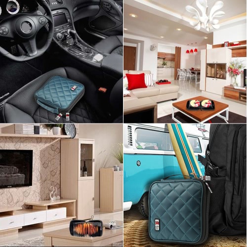 

BUBM CDs/DVDs Storage Bag 32 Disc Case CD DVD Wallet with Protecting Pad Storage Organizer Travel CD / DVD Bag Blue