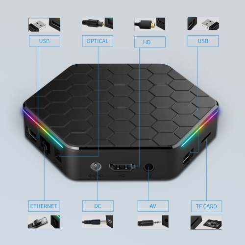 

T95Z Plus Android 12.0 Smart TV Box 4K Медиаплеер 4 ГБ ОЗУ и 64 ГБ ПЗУ