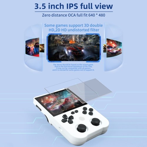 Powkiddy XU10 Handheld Game Console 3.5-Inch IPS Screen with Built-in Games Open Source Gaming Device 