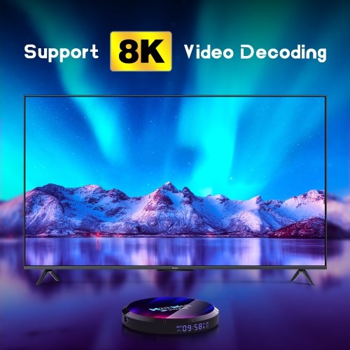 

H96Max Android 13.0 Smart TV Box RK3528 Quad-core UHD 4K Media Player H.265 8K Decoding HDR10+ 2.4G/5G WiFi6 BT5.0 with Remote Control LED Display